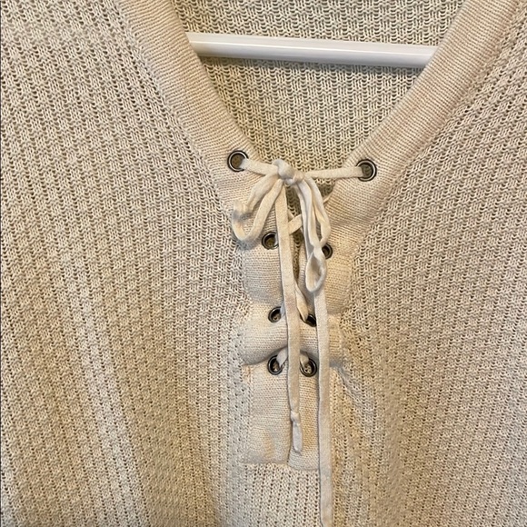 Chaps Denim Cream Sweater - Picture 4 of 5